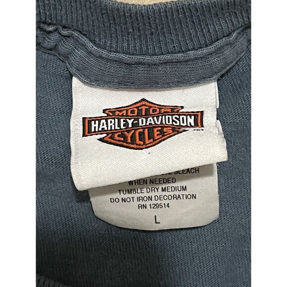 Vintage Harley Davidson American Legend T-Shirt Large Double Sided Single Stitch - Picture 3 of 7